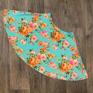 Floral Print Skirt